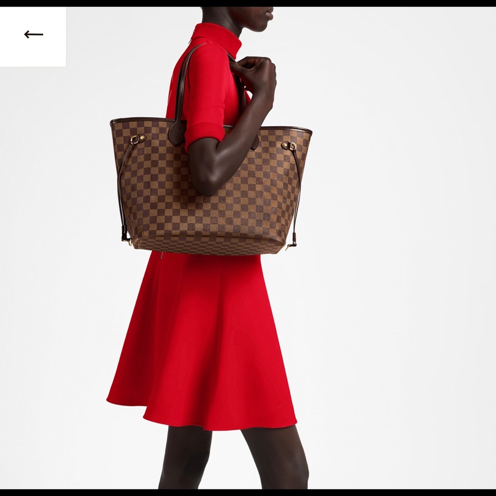 2021 NEW Louis Vuitton Neverfull MM Damier Pouch
